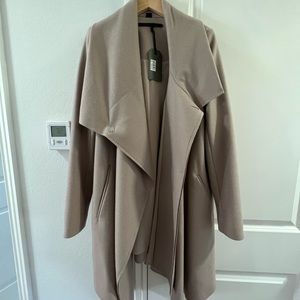 NWT All Saints City Monument Coat in Smoke Pink